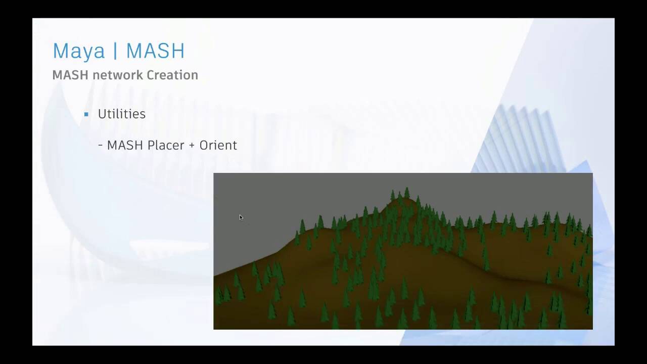 MASH 動態圖形 - Maya 線上培訓工作坊